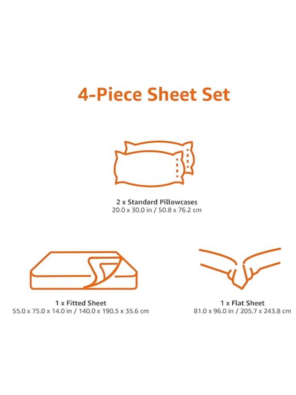 Full Size Microfiber Sheet Set, Breathable, Amazon Essentials, NEW - Picture 2 of 2